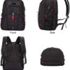 LOVEVOOK Travel Laptop Backpack Waterproof Anti Theft Backpack with Lock and USB Charging Port Large Computer Business Backpack for Men Women College Backpack (17 inch,Black) - Image 8