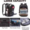 LOVEVOOK Travel Laptop Backpack Waterproof Anti Theft Backpack with Lock and USB Charging Port Large Computer Business Backpack for Men Women College Backpack (17 inch,Black) - Image 3